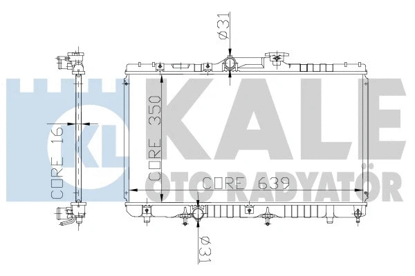 Radiator, engine cooling (136600)