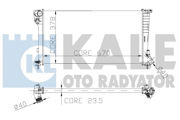 Radiator, engine cooling (160900)