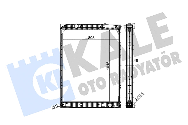 Radiator, engine cooling (349555)