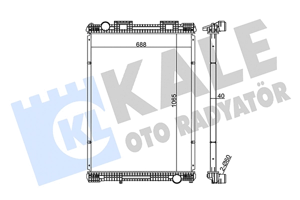 Radiator, engine cooling (349515)