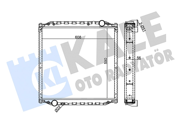Radiator, engine cooling (351420)