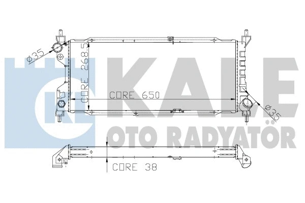 Radiator, engine cooling (156000)