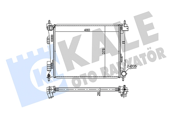 Radiator, engine cooling (354275)