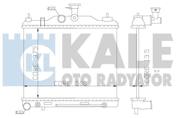 Radiator, engine cooling (369600)