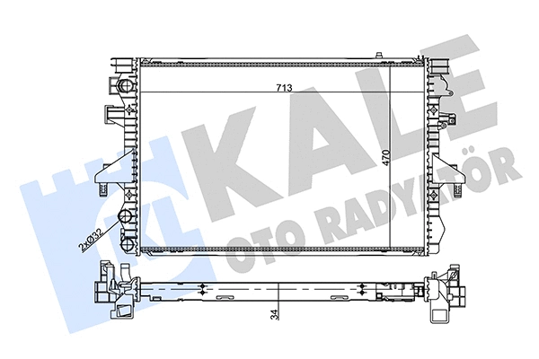 Radiator, engine cooling (356940)