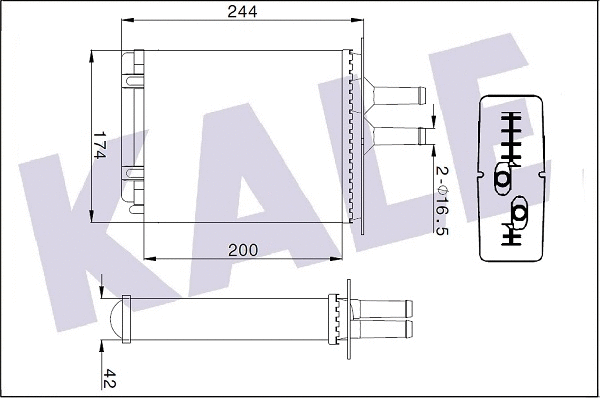 Heat Exchanger, interior heating (346370)