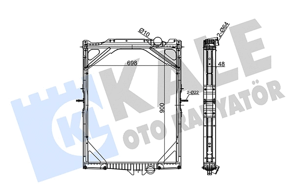 Radiator, engine cooling (350180)