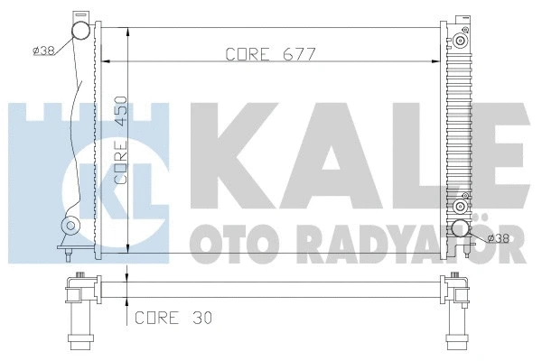 Radiator, engine cooling (353200)