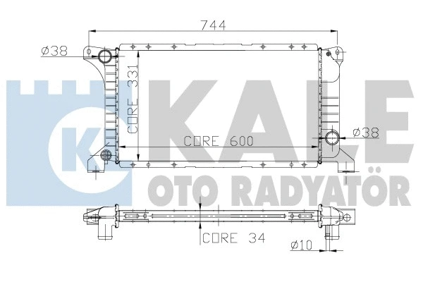 Radiator, engine cooling (221200)