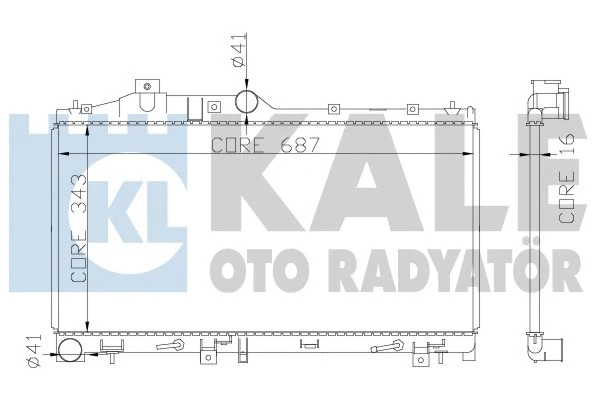 Radiator, engine cooling (365000)