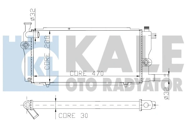 Radiator, engine cooling (156800)