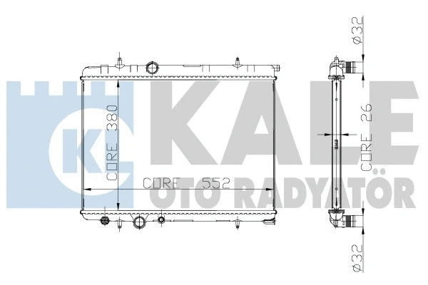 Radiator, engine cooling (224900)