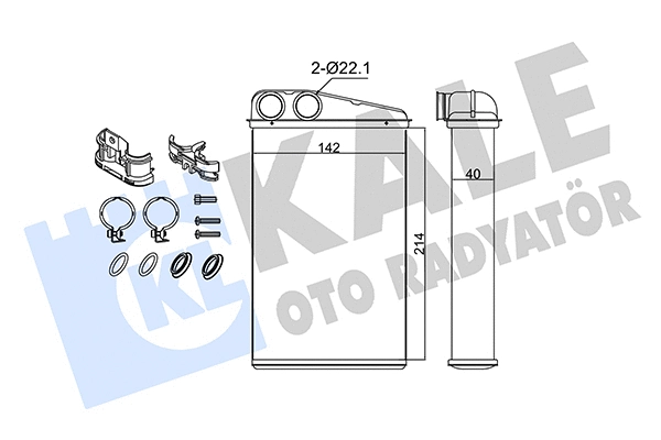 Heat Exchanger, interior heating (346710)