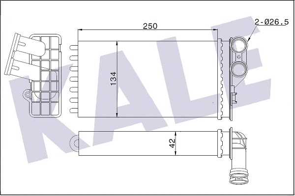 Heat Exchanger, interior heating (346280)