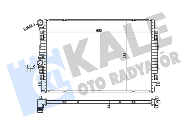 Radiator, engine cooling (357270)