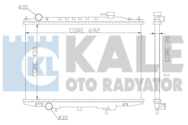Radiator, engine cooling (362900)