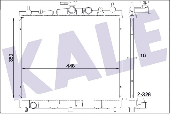 Radiator, engine cooling (350995)