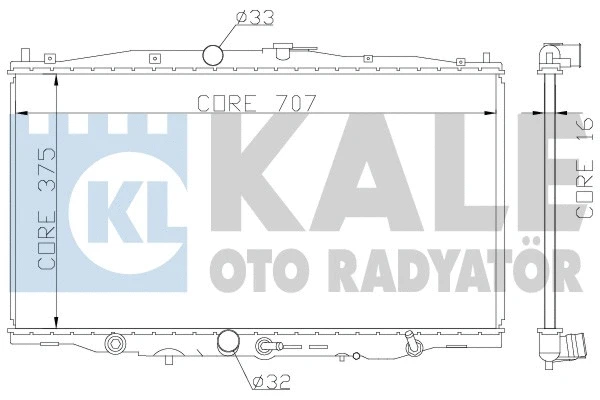Radiator, engine cooling (384100)