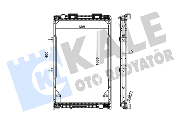 Radiator, engine cooling (349505)