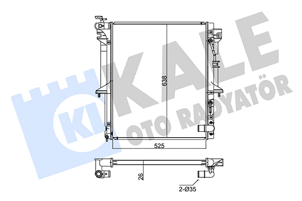 Radiator, engine cooling (347965)
