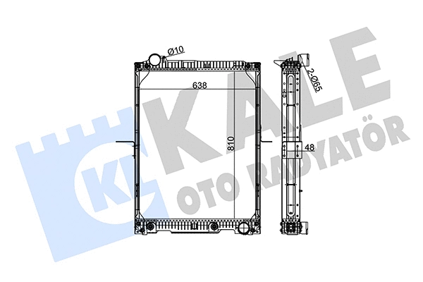 Radiator, engine cooling (350290)
