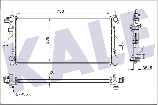 Radiator, engine cooling (347470)