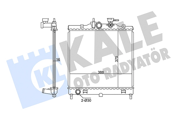 Radiator, engine cooling (347860)