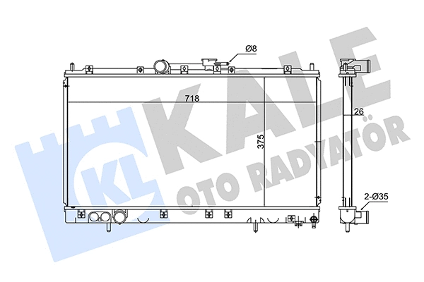 Radiator, engine cooling (347975)