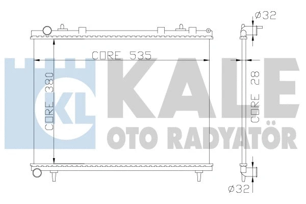Radiator, engine cooling (352400)