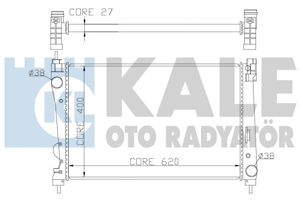 Radiator, engine cooling (368600)