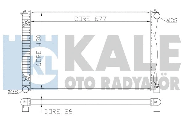 Radiator, engine cooling (367800)