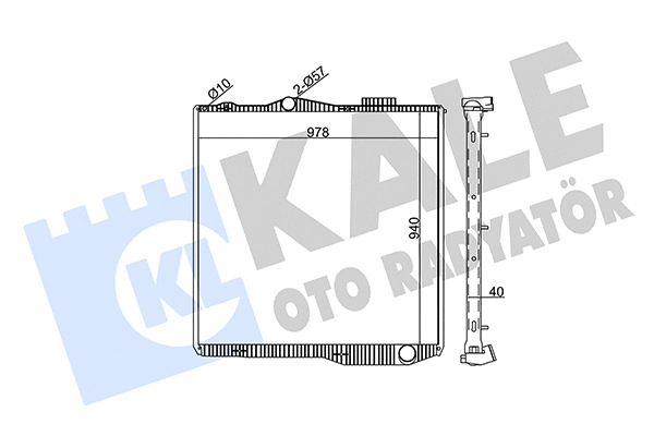 Radiator, engine cooling (349360)