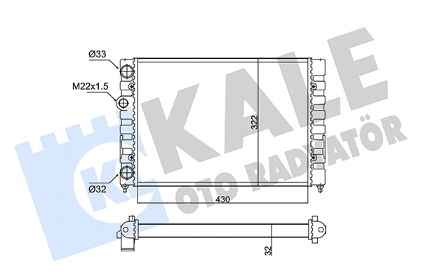 Radiator, engine cooling (348230)