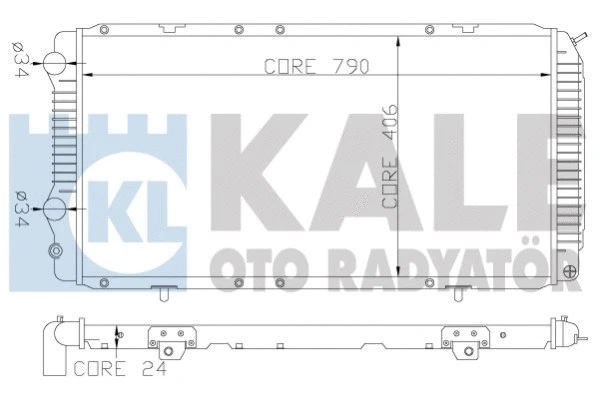 Radiator, engine cooling (344340)