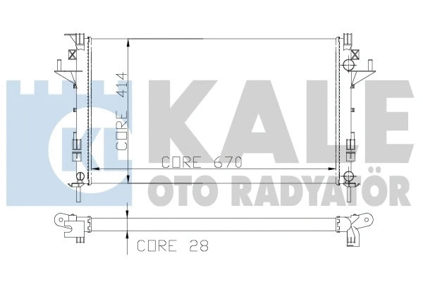 Radiator, engine cooling (207300)