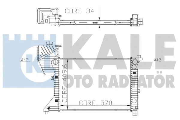 Radiator, engine cooling (319900)