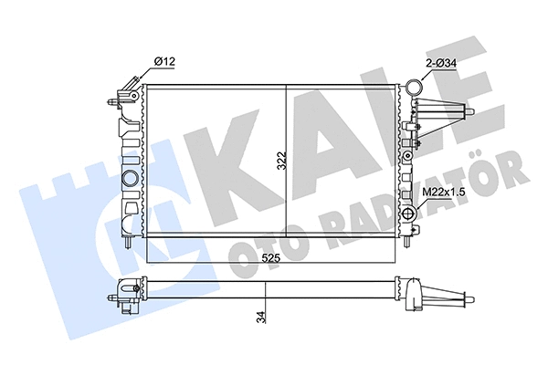 Radiator, engine cooling (348210)
