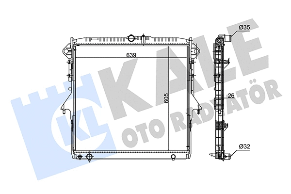 Radiator, engine cooling (348450)