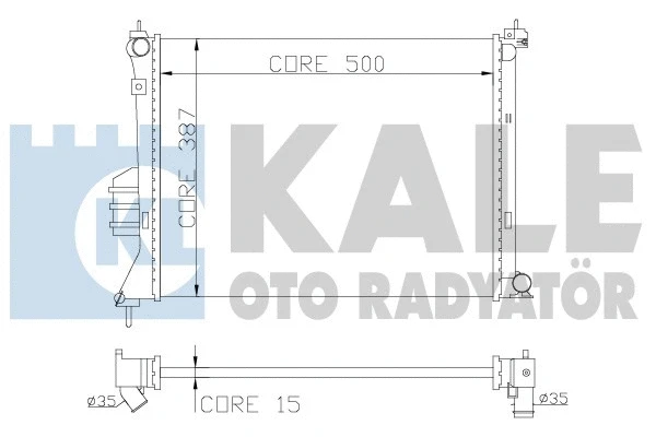 Radiator, engine cooling (358600)