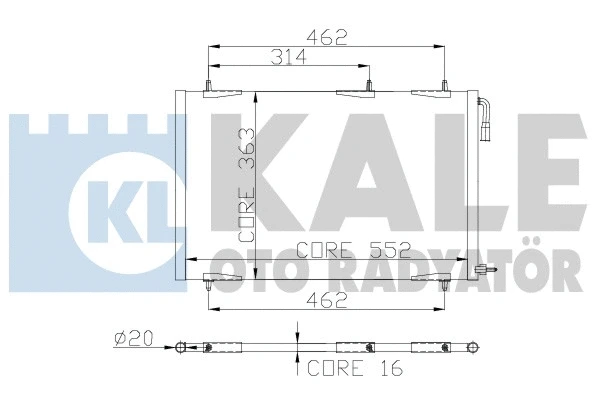 Condenser, air conditioning (300100)
