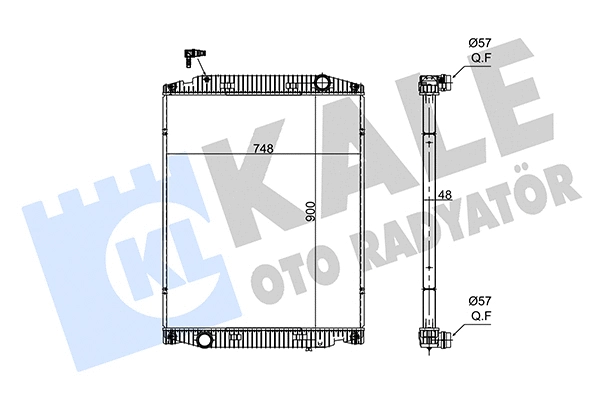 Radiator, engine cooling (349485)