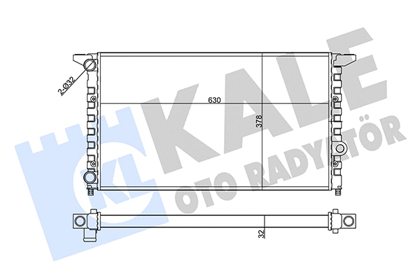 Radiator, engine cooling (357050)