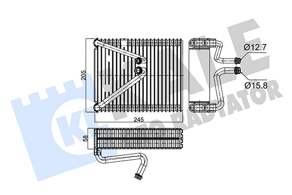 Evaporator, air conditioning (349990)