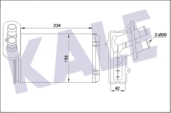 Heat Exchanger, interior heating (346250)