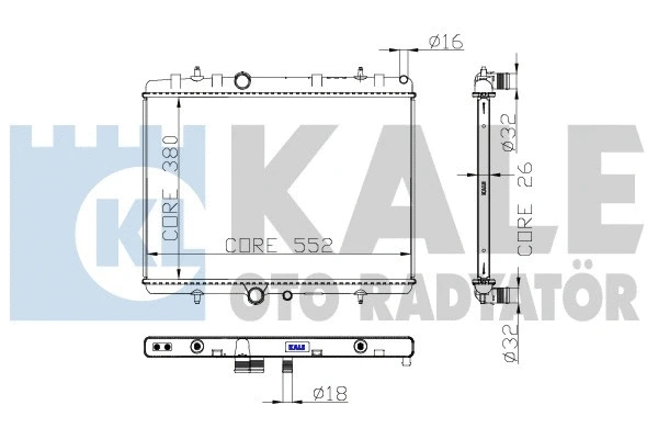 Radiator, engine cooling (297700)