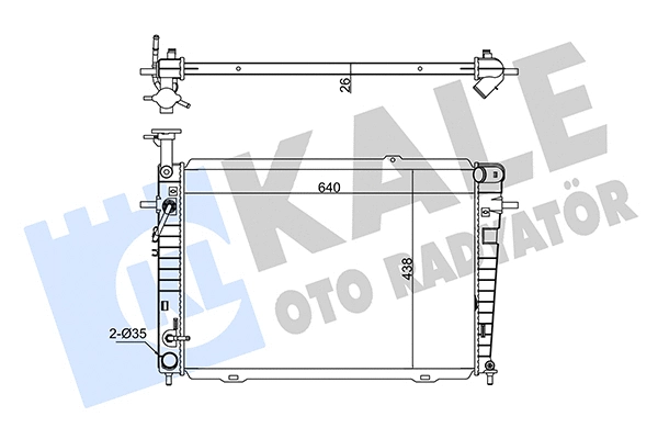 Radiator, engine cooling (346140)