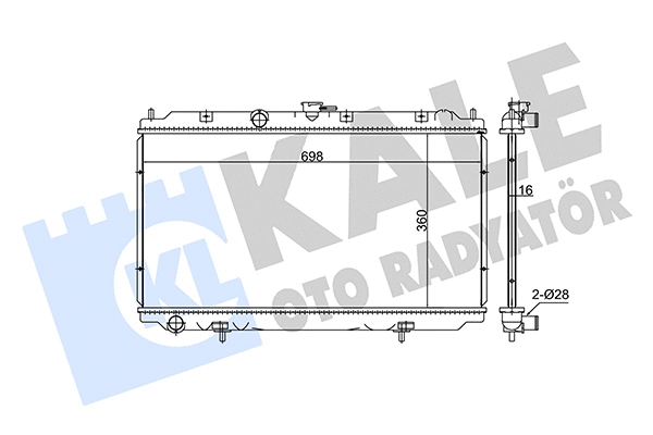 Radiator, engine cooling (348640)