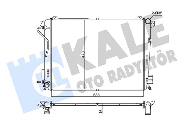 Radiator, engine cooling (347815)