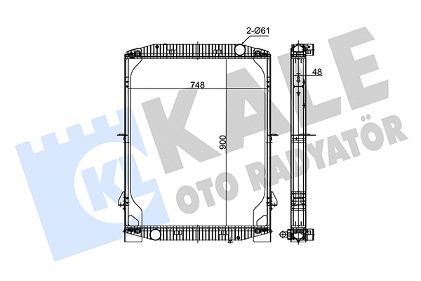 Radiator, engine cooling (350240)