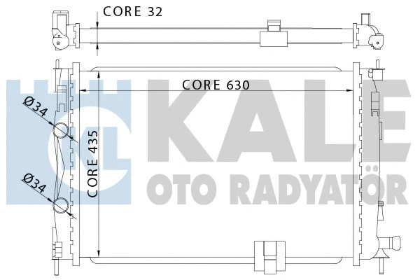 Radiator, engine cooling (342060)